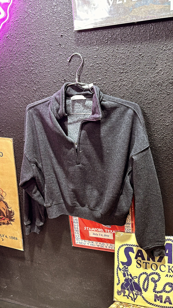 Charcoal Quarter Zip S & M