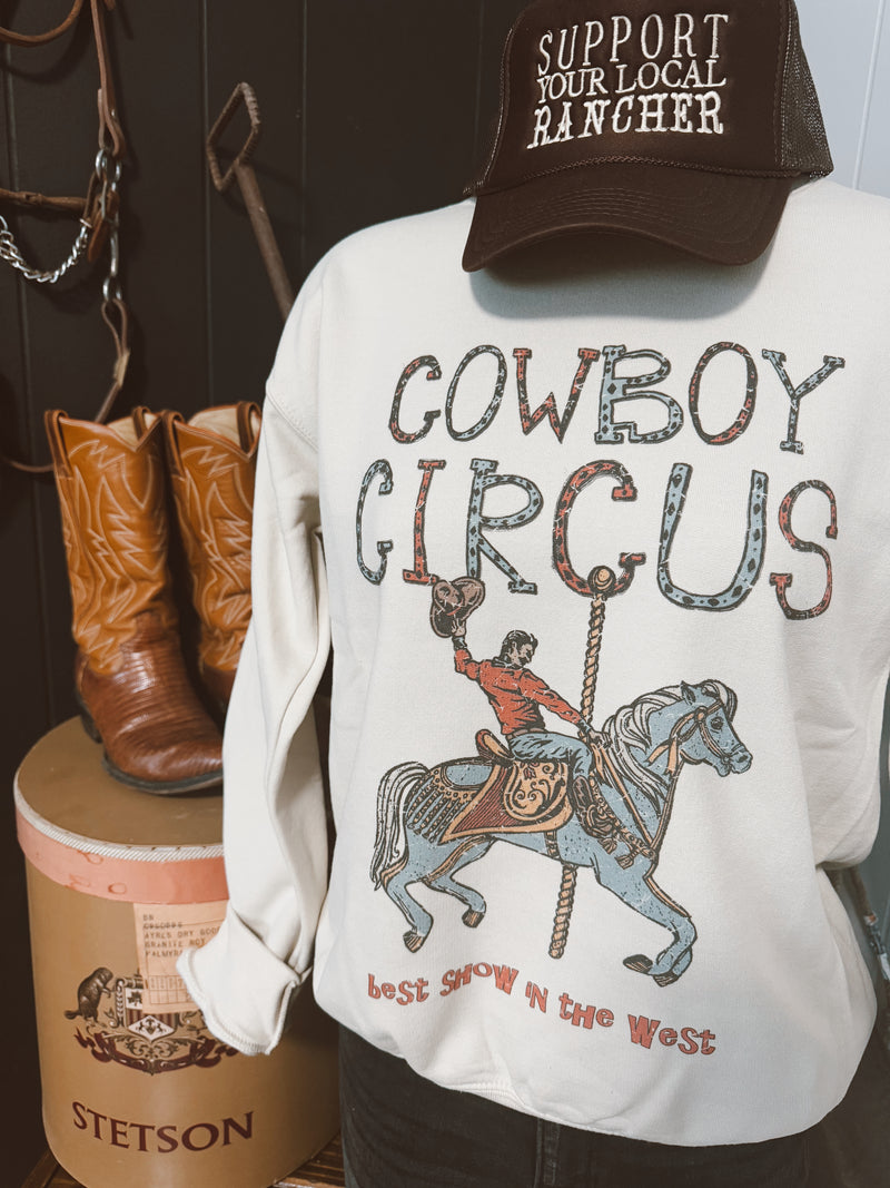 Cowboy Circus On Sand Sweatshirt*