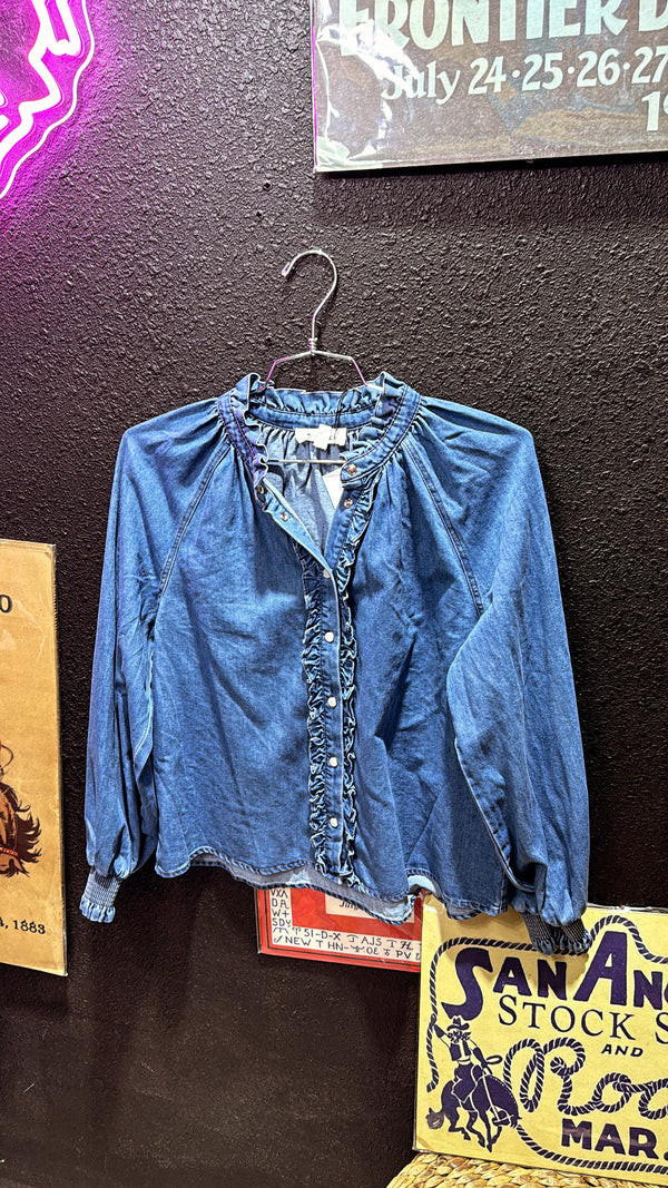 Dark Denim Top S & L